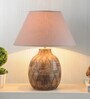 Samsula Beige Shade Table Lamp With Cotton Base