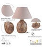Samsula Beige Shade Table Lamp With Cotton Base