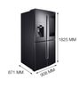 Samsung 810 L Frost Free Side-by-Side Refrigerator(RF28N9780SG/TL, Black, Inverter Compressor)