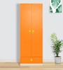 San Juan Kids 2 Door Wardrobe In Orange Colour