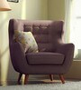 San 1 Seater Sofa in Dark Brown Colour