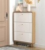Sanctum 3 Door Drawer Wooden Shoe Organizer Cabinet