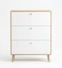 Sanctum 3 Door Drawer Wooden Shoe Organizer Cabinet