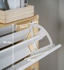 Sanctum 3 Door Drawer Wooden Shoe Organizer Cabinet