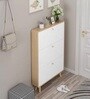 Sanctum 3 Door Drawer Wooden Shoe Organizer Cabinet