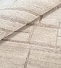 Beige Abstract Woolen 60 x 60 Inches Hand Tufted Rug