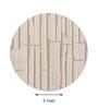 Beige Abstract Woolen 60 x 60 Inches Hand Tufted Rug