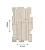 Beige Abstract Woolen 48 x 72 Inches Hand Tufted Rug