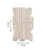 Beige Abstract Woolen 60 x 96 Inches Hand Tufted Rug