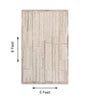 Beige Abstract Woolen 60 x 96 Inches Hand Tufted Rug