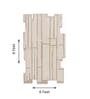 Beige Abstract Woolen 72 x 108 Inches Hand Tufted Rug