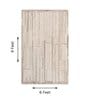 Beige Abstract Woolen 72 x 108 Inches Hand Tufted Rug