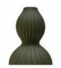 Sand Finish Elegant Ribbed Double Gourd Decorative Vase