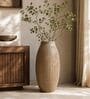 Sand Finish Elegant Textured Geometric Decorative Vase