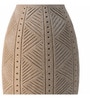 Sand Finish Elegant Textured Geometric Decorative Vase