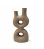 Sand Finish Modern Abstract Dual Neck Decorative Vase