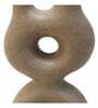 Sand Finish Modern Abstract Dual Neck Decorative Vase