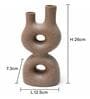 Sand Finish Modern Abstract Dual Neck Decorative Vase