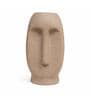Sand Finish Modern Abstract Face Vase