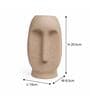 Sand Finish Modern Abstract Face Vase