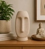 Sand Finish Modern Abstract Face Vase