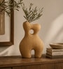 Sand Finish Modern Abstract Sculptural Vase