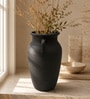 Sand Finish Rustic Vase with Handles Vintage Style Flower Vase