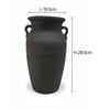 Sand Finish Rustic Vase with Handles Vintage Style Flower Vase