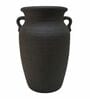 Sand Finish Rustic Vase with Handles Vintage Style Flower Vase