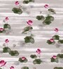 Brown Floral 300 TC 100% Cotton Single Bed Sized Bed Sheets With 1 Pillow Cover
