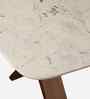 Sanddune Marble Top Six Seater Dining Table in Beige Colour