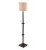 Sanded Mockey Floor Lamp in Solid Wood & Walnut Polish Base