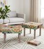Sandford Ottoman Set Of 2 In Multicolour
