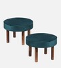 Sandford Ottoman Set Of 2 In Turquoise Sea Colour