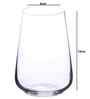 Sandra Set of 6 Crystal Lead Free Glass 380ml Drinking Glasses