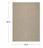 Sandstone Wool & Jute Abstract 5' x 3' Hand Woven Carpet