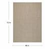 Sandstone Wool & Jute Abstract 6' x 4' Hand Woven Carpet