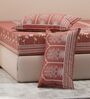 Brown Floral 180 TC Cotton King Sized Bedsheet With 2 Pillow Covers