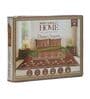 Brown Floral 180 TC Cotton King Sized Bedsheet With 2 Pillow Covers