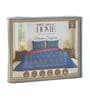 Blue Paisley & Floral 180 TC Cotton King Sized Bedsheet With 2 Pillow Covers