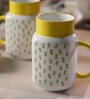 Sanjeev Kapoor Pineapple Bone China 550 ML Mason Mugs