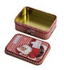 Red Metal Santa Claus Trinket Decorative Box