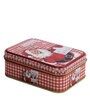 Red Metal Santa Claus Trinket Decorative Box