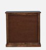 Santana Solid Wood Cabinet In Scratch Resistant Grey Distressed Finish