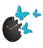 Santiago Engineered Wood Black Wall Clock