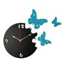 Santiago Engineered Wood Black Wall Clock