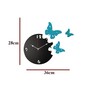 Santiago Engineered Wood Black Wall Clock