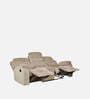 Santos Fabric 3 Seater Manual Recliner In Beige Colour