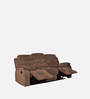Santos Fabric 3 Seater Manual Recliner In Brown Colour