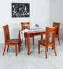 Saphire 4 to 6 seater Extendable Dining Set in Cappuccino Colour